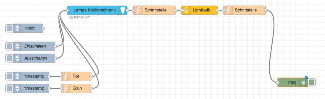 Node-Red: Nicht HomeKit zertifizierte Lampen an HomeKit anbinden via Hue Teil1